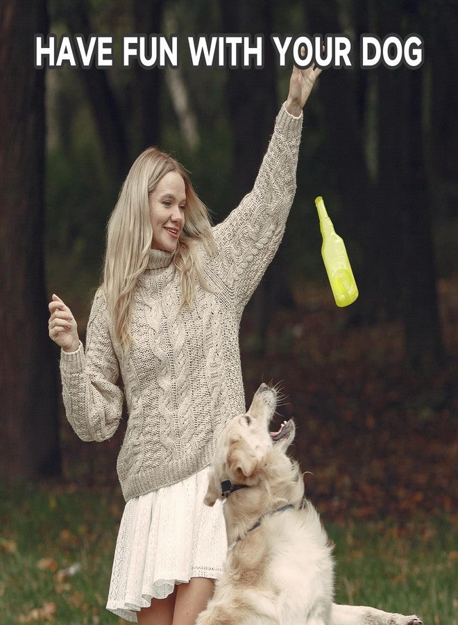 Qiuruoo Water Bottle Dog Toy,Dog Toys for Aggressive Chewers,Water Bottle with Tennis Ball,Suitable for Small and Medium Pets to Exercise Outdoors(Yellow) - Image 5